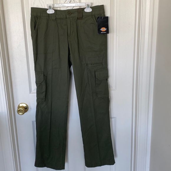 Dickies Pants - “Dickies” army green  cargo pants; size 4R ; NWT